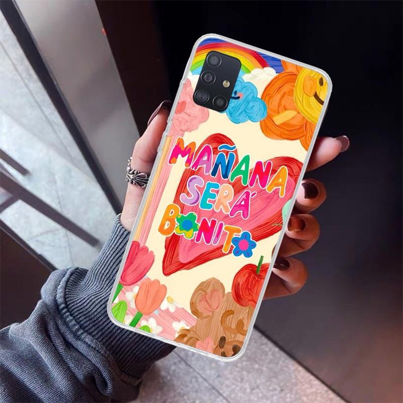 Karolg M-Manana Sera B-Bonito Phone Case For Samsung Galaxy A12 A52S A42 A32 A22 A51 A50 Note 20 Ultra 10 S10 Plus A71 A70 A31 A