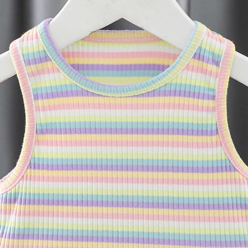 New Summer Baby Clothes Set Children Boys Striped Short Sleeve T-Shirt Overalls 2Pcs/Sets Toddler Girls Clothing Kids Tracksuits
