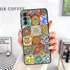 Italian Sicilian Style Floral Pattern Soft Phone Case for Samsung A17 A37 A57 A16 A26 A36 A56 A15 A25 A35 A55 A14 A24 A34 A54 A1