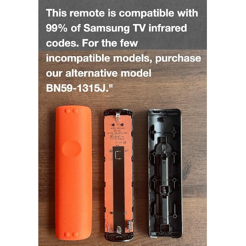 Replacement Remote Control for Samsung Smart TVs, Compatible with LED/QLED/LCD 4K UHD HDR Models (6/7/8/9 Series), Includes Netflix/Prime Video/Hulu