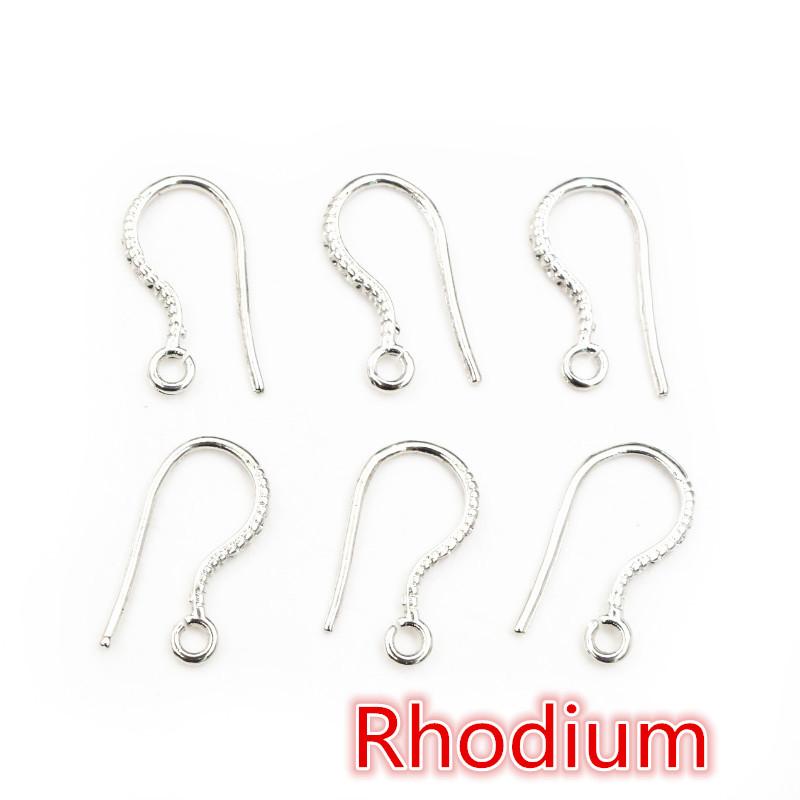 20pcs 17x8mm Brass Matel DIY Earring Hooks Findings Earrings Clasps Earwire Jewelry Making Accessories Supplies
