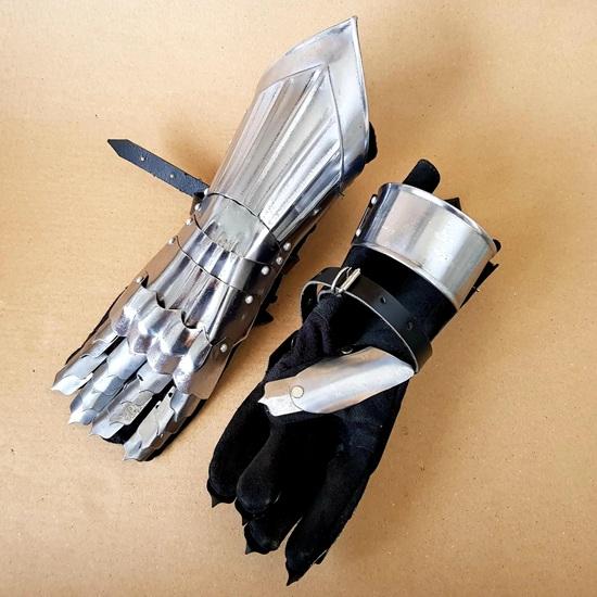 40.64 Cm Medieval Knight Gauntlet Armor, Larp, Cosplay, Sca, Functional Armor Gloves Best Gift