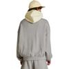 Fear of God Essentials Nylon Fleece Hoodie Dark Heather Oatmeal/Garden Yellow Men Tops Grey 202SP244311F