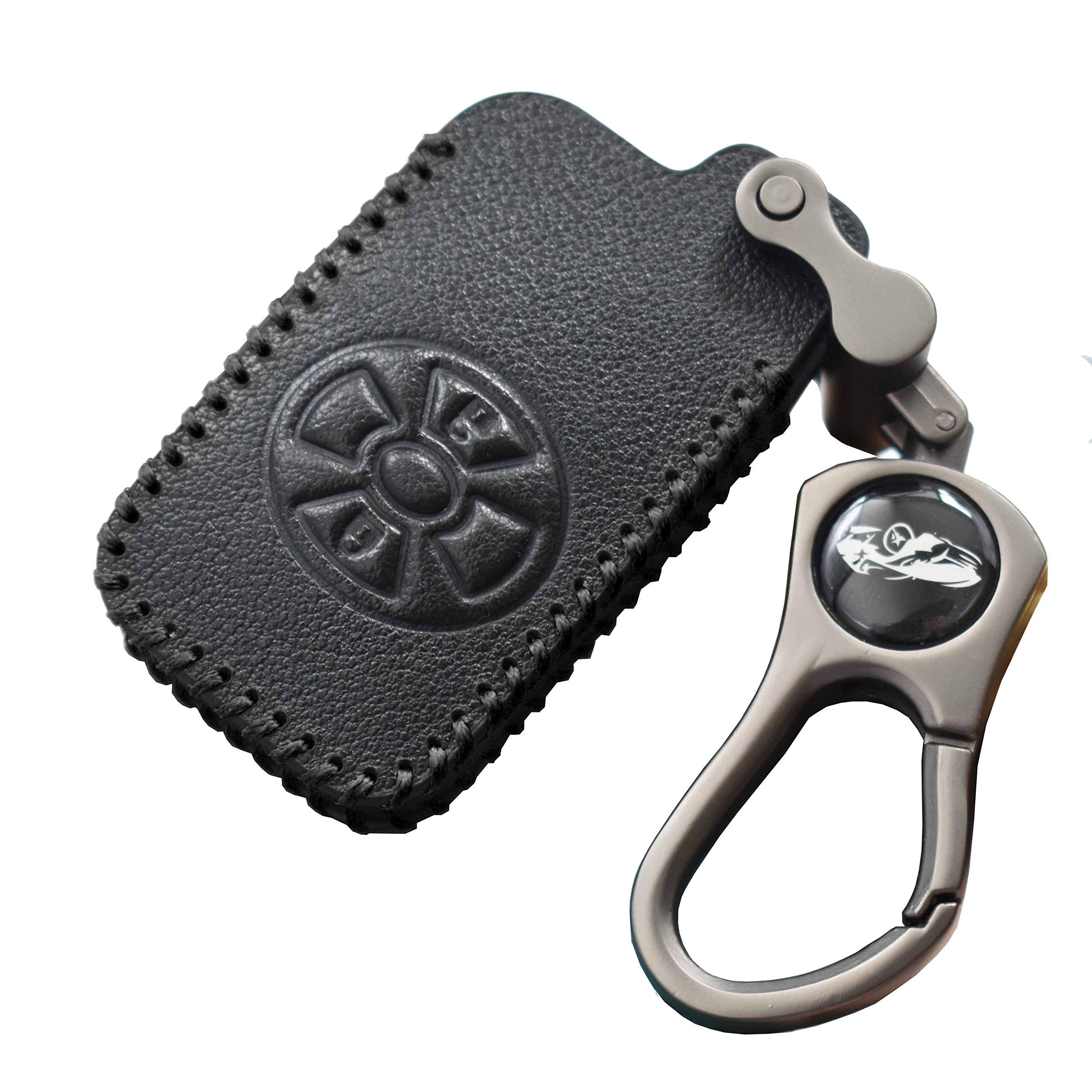 Toyota Smart Key Case, Key Cover, Key Chain, Stylish, Leather, Remote Control Cover, 5 B