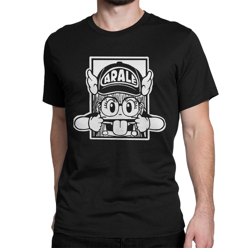 Anime Arale T Shirt Men Women 100 Cotton Funny TShirt Round Collar Cute Dr Slump Tees Short Sleeve Clothing Graphic Printed