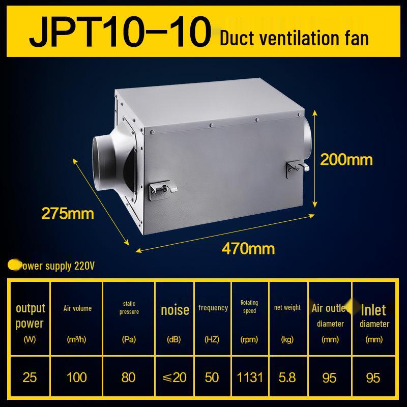 Ultra-Quiet DC Ventilation Fan for Commercial and Basement Use