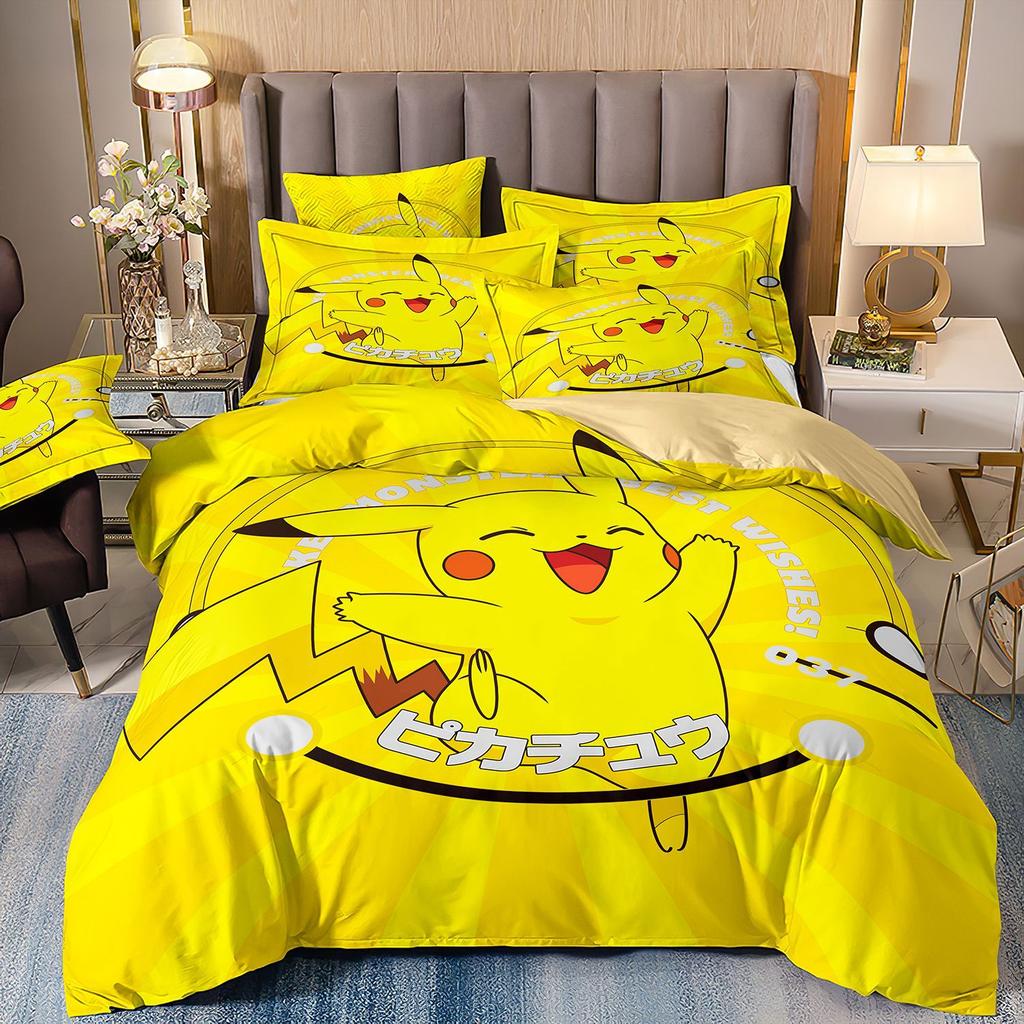 3D Printed Quilt Cover Three-Piece Set Four-Piece Set Children'S Cartoon Duvet Cover
