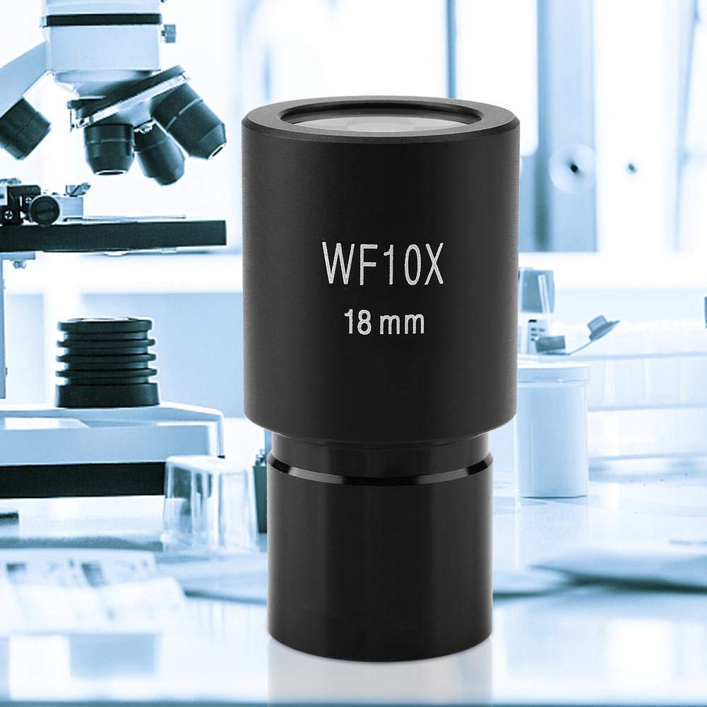 Walfront 10x Microscope Optical Microscope Accessory Biological Microscope Lens Adapter for Mm MA Clamp Meter 10x Wide Angle Eyepiece Interface