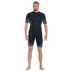 MORGEN SKY Spring Short Back Jersey Neoprene Sun Suitable for and Fishing Men's One-Piece Wetsuit, 2mm/3mm Wetsuit, Sleeve, Zip, Lining, Material,