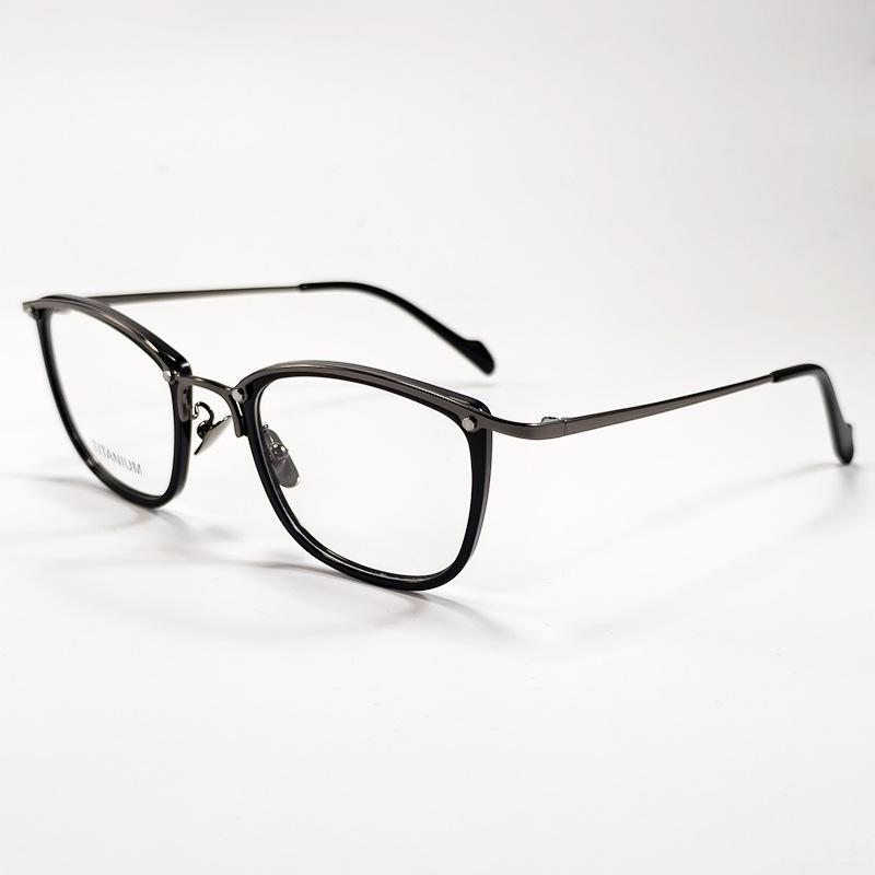 Ultra-Light Titanium Half-Rim Men s Eyeglass Frames - Cool, Stylish, Compatible with Myopia/Photochromic Lenses, Unisex Style 1612.