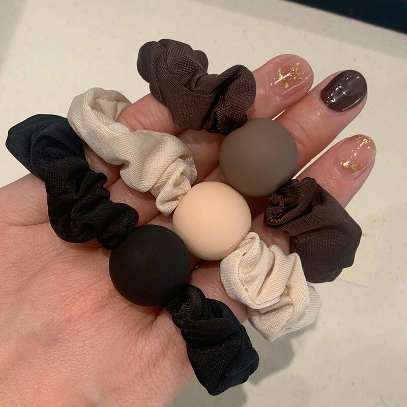 Scrunchie Premium Mat Minimalist Intestin Subțire: Elastic de păr durabil pentru cozi de cal pentru femei