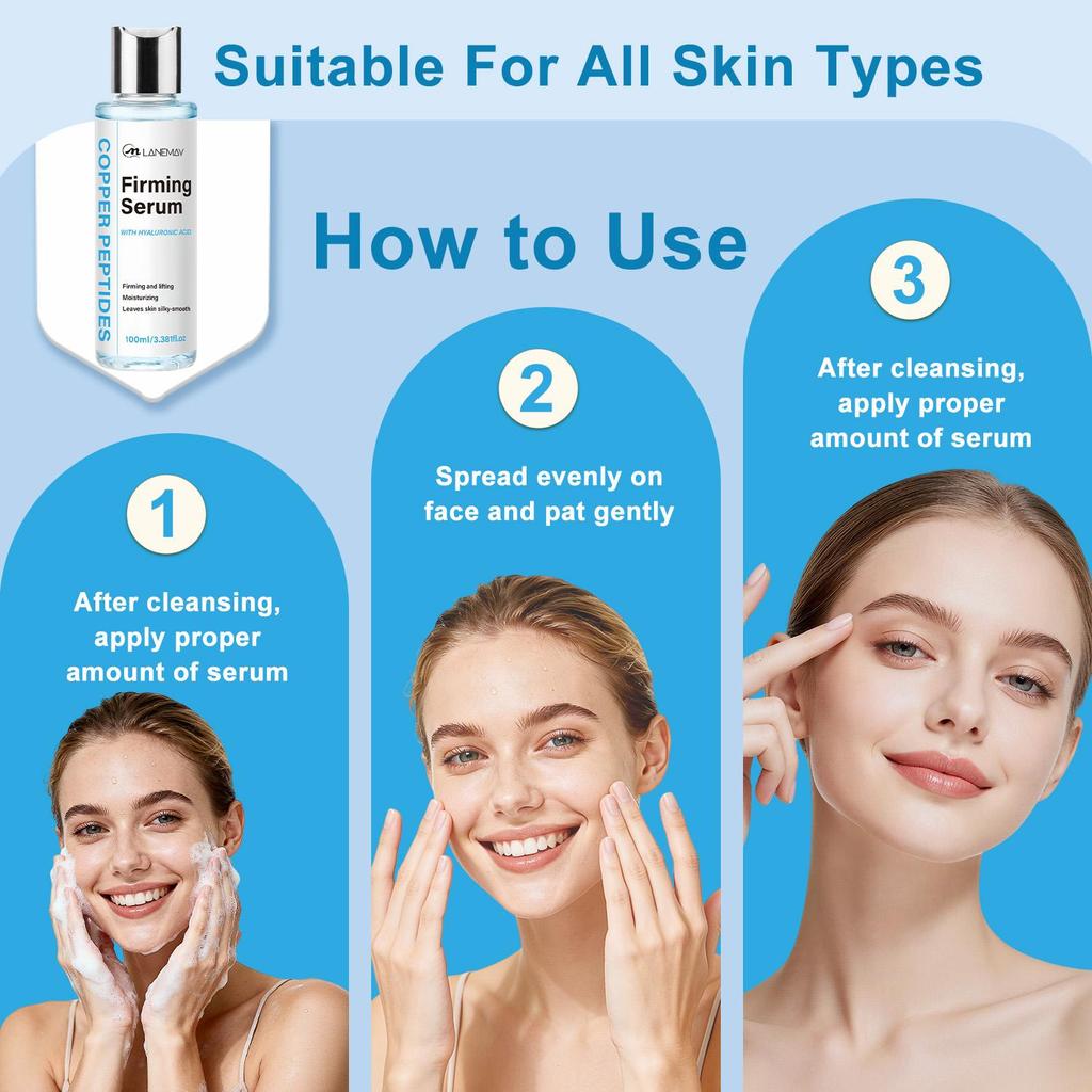 Firming Serum-Smooths Out Fine Lines On The Face-Anti-Wrinkle & Anti-Aging-Suitable For All Skin Types, 100ml