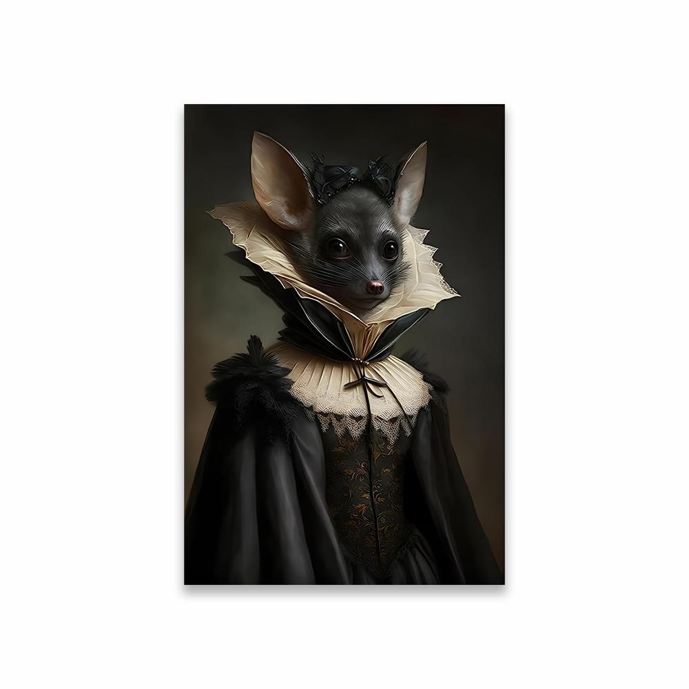 Dark Academia Decor Posters Animal Black Cat Wall Art Gothic Prints Aesthetic Room Wall Decoration Canvas Painting Modern Decor 21X30CMNo Framed