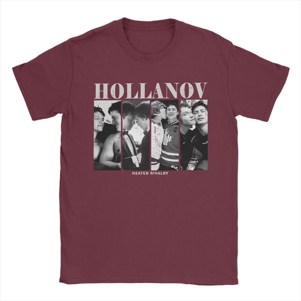 Oversized T Shirt Summer Team Hollanov Ice Hockey Heated Rivalry Trendy Cool T Shirts 100 Cotton Tshirt Short Sleeve Tops