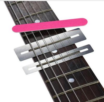 Fretboard Radius Sanding and Protection Tool with Sanding Sheets for Guitar Fret Buzz Repair