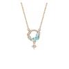 Mondanhänger Halskette Damen Leichter Luxus Nischen Design Vielseitig Mode Schlüsselbein Kette Schmuck