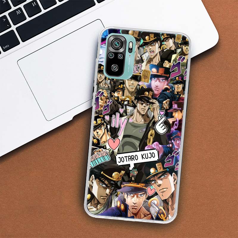 JoJo's Bizarre Adventure Background Phone Case For Xiaomi Redmi 10 10C 10A 9T 9C 9A 9 Prime 8 8A 7 7A 6 6A K20 K30 K40 Pro S2 Fu