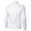 Men's Solid Color Stand Collar Casual Pullover Sweatshirt