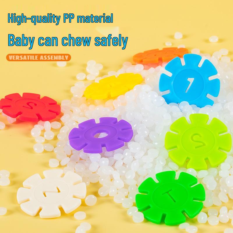 Children's Educational Snowflake Building Blocks - Early Learning Toy for Kindergarten