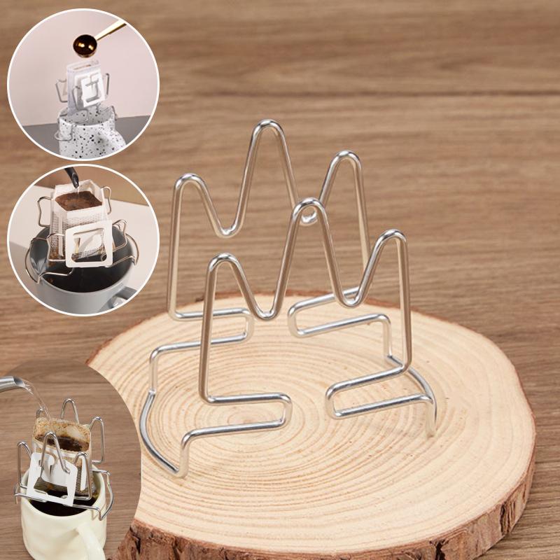 Stainless Steel Coffee Holder, Reusable Drip Coffee Tool Bag Filter Paper Holder, Coffee Cup Filter Paper Bag Holder