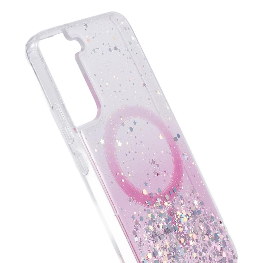 JTW Series Třpytivé Epoxidové TPU+Akrylové Pouzdro na Telefon pro Samsung Galaxy S22 5G Pouzdro Kompatibilní s MagSafe
