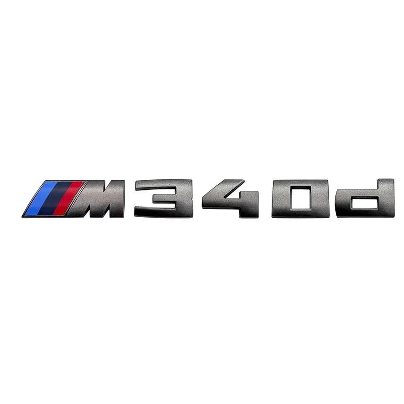 For BMW M 5.5cm Sticker M135I M240D M340I M550D M440D M135D M760LI M140D Modified Digital Displacement Standard ABS Rear Logo rvbf26