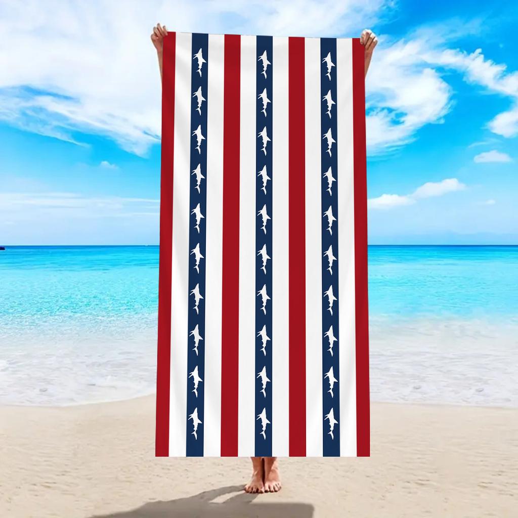 Vibrant Retro Wavy Stripe Beach Towel Soft Quick Dry Breathable Lightweight Comfortable Towel Travel Pool Essentials