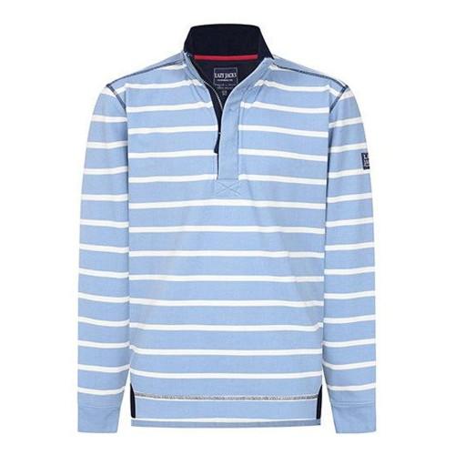 Lazy Jacks Mens Striped Pique Sweatshirt