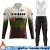 Termal Fleece Cycling Jersey Men's Winter Suit TEKR Thermal Man Outfit 2026 Mens Long Sleeve Clothing Jumper Set Ciclismo Hombre