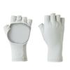 SHIMANO Sun Protection Size M Gloves, 5-Piece Cut, GL-601V, White,