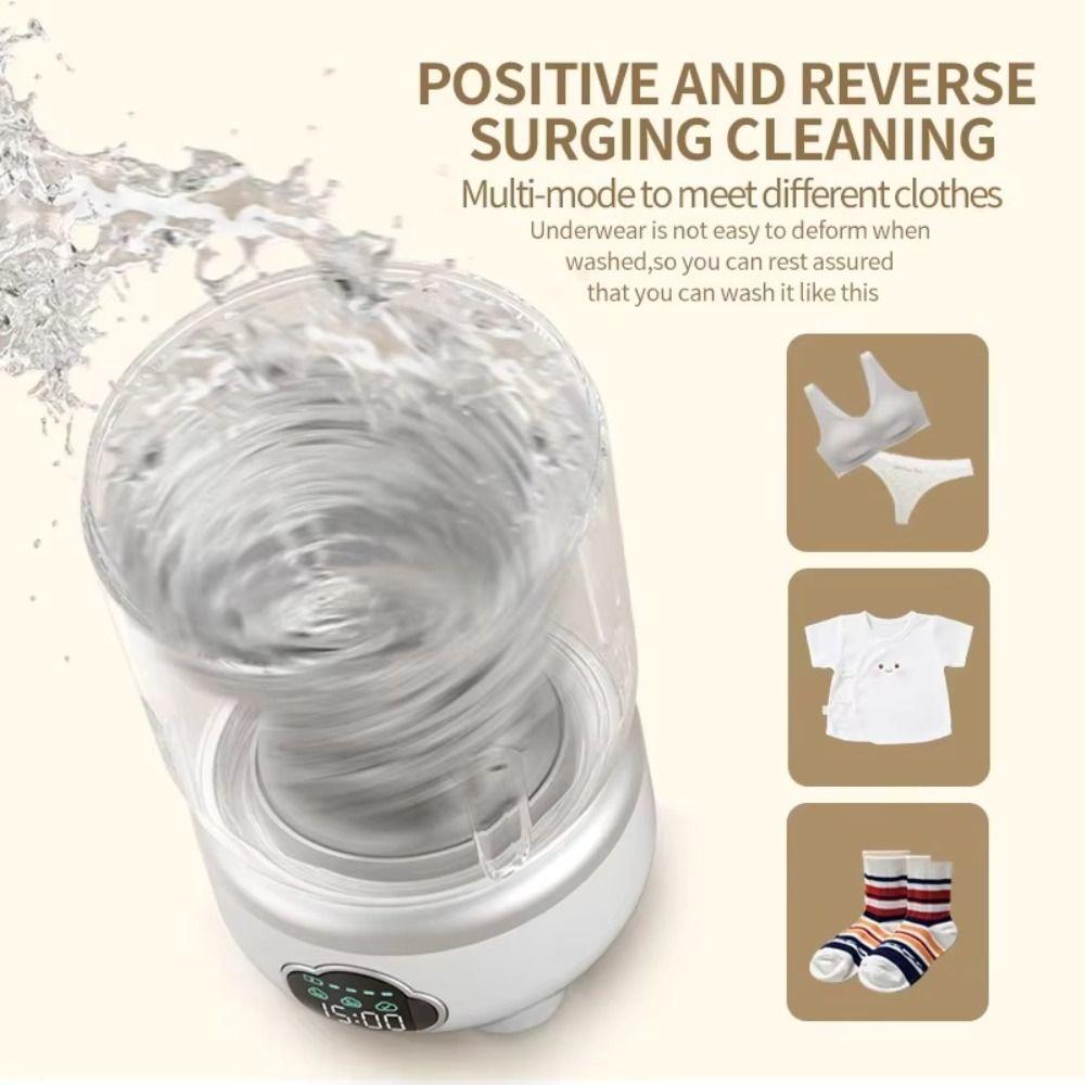 Foldable Design Mini Wireless Laundry Cup Mini Washing Machine Socks Underwear Cleaning