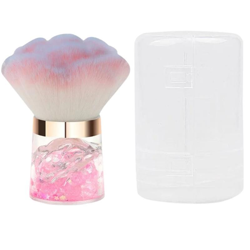 

Кисть для удаления пыли с ногтей для нейл-арта и нанесения макияжа с мягкой щетиной. Инструмент для маникюра для бережной очистки и ухода.