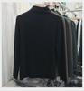 2024 Western-Style Slim Velvet Long-Sleeve Top: Women's Autumn/Winter Half-High Collar Shirt