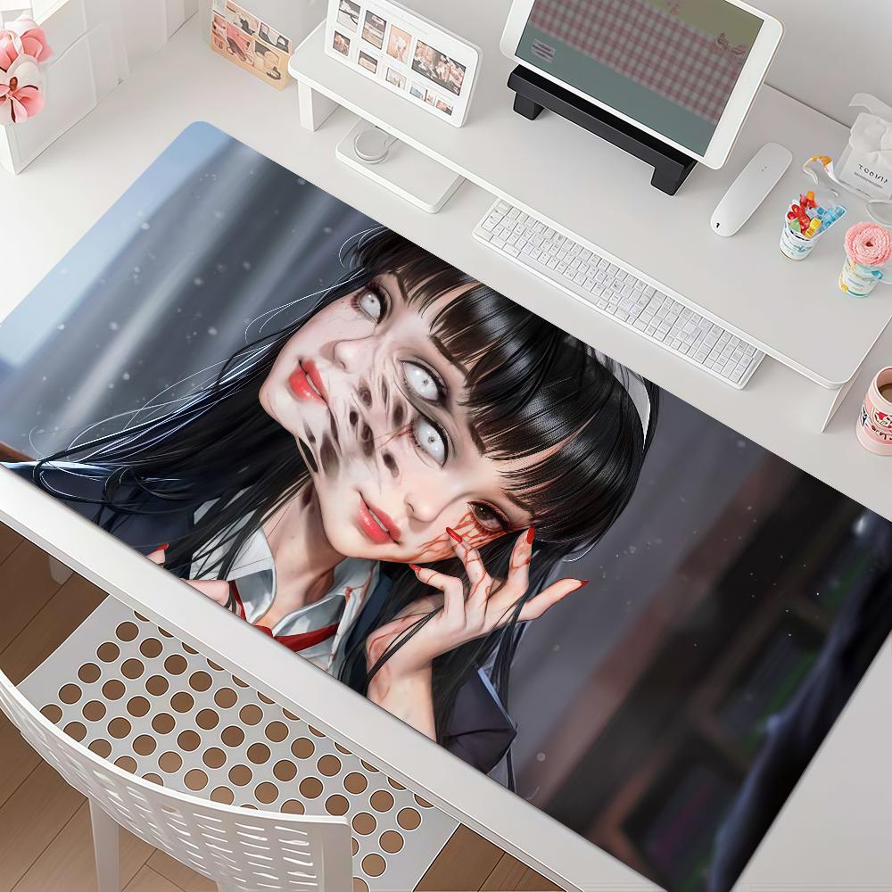 Junji Ito Ttomie Kawakami Mouse Pad Anti Slip Rubber Edge Locked Thickened Laptop Gaming Desk Mat