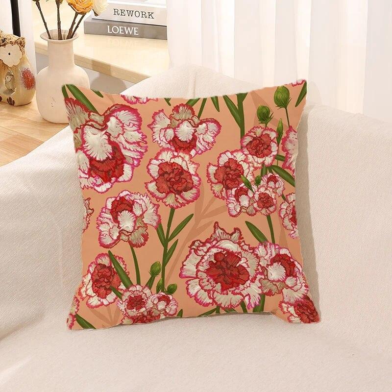 Retro Blomster Putetrekk Kontorpute Bil Sengesett Gave Hjem Anime Høst Sofa