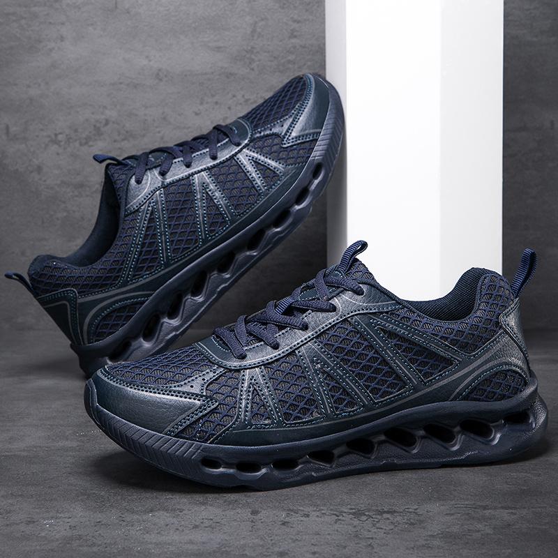 

Big Size 46 Mens Running Shoes Flying Mesh Top Fashion Running Shoes Summer Casual Shoes Breathable Sports Shoes Black Gray 39 синий