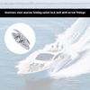 Pack of 1 Easy Install bending Marine Cleat 316 Stainless Steel Polished Finish for Various Boat Applications