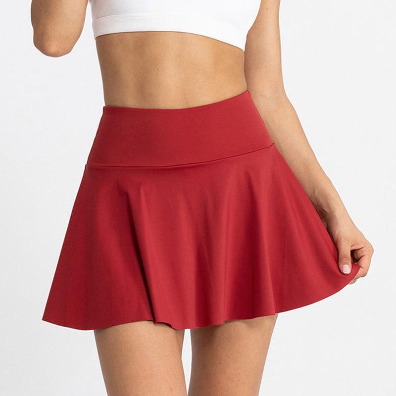 High-Waisted Quick-Dry Skort with Pocket for Yoga, Running & Tennis