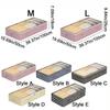 Dual Zipper Under Bed Storage Bag Clear Window Quilt Clothes Storage Bag  Dormitory