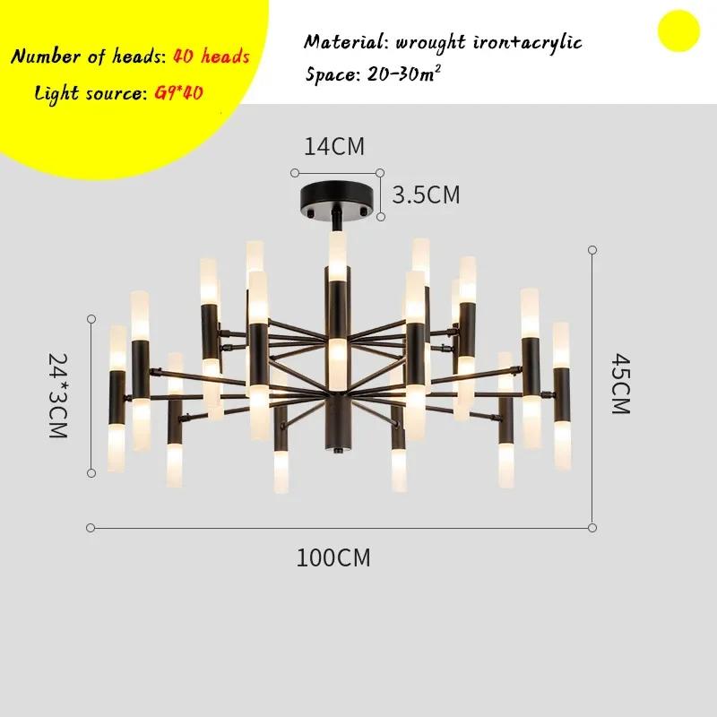 Postmodern living room LED art pendant light acrylic Nordic design pendant light dining room kitchen bedroom lighting fixtures