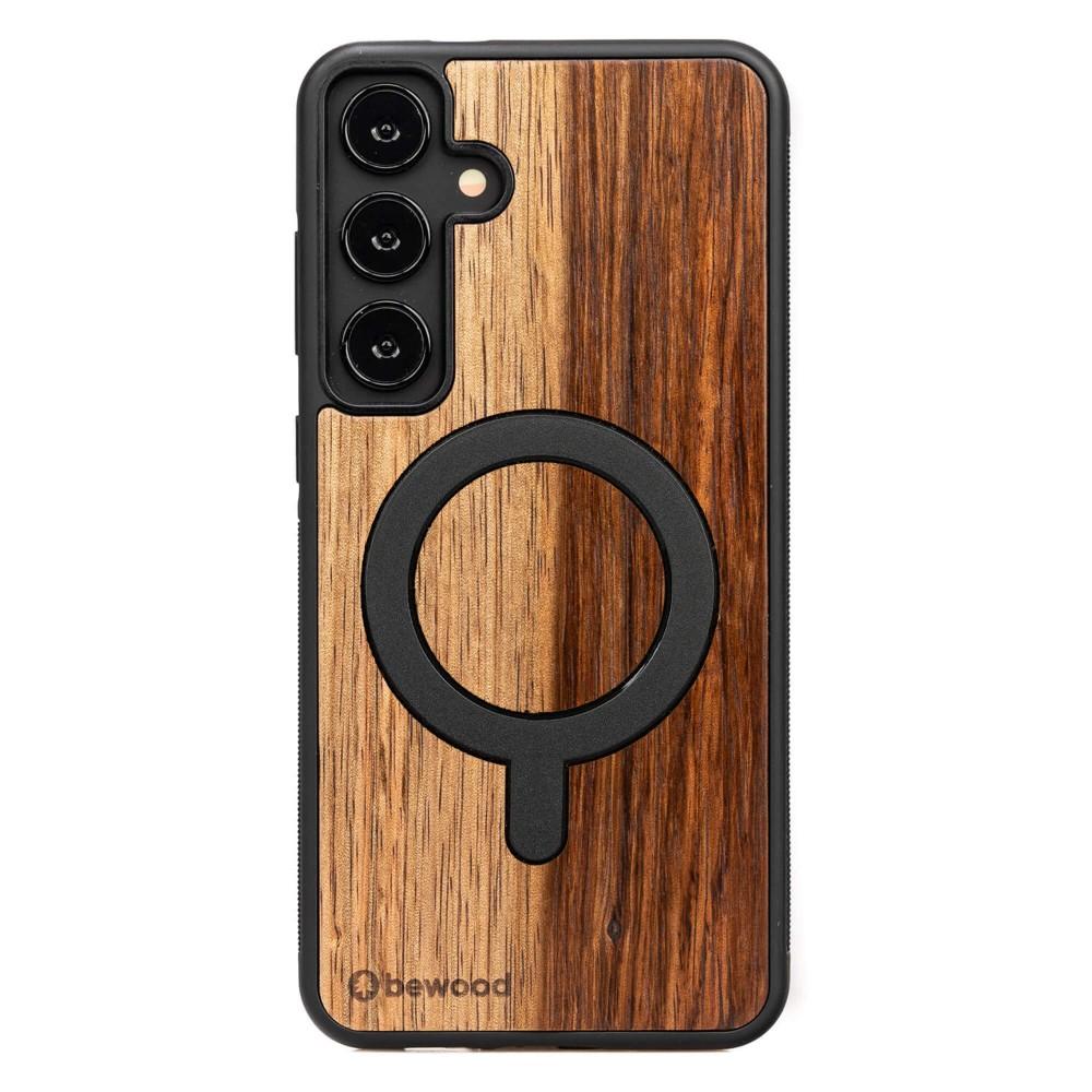 Bewood Wooden Case for Samsung Galaxy S25 Plus Mango with MagSafe