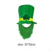 Festive St. Patrick's Day Hat And Beard Set for Men's Costume