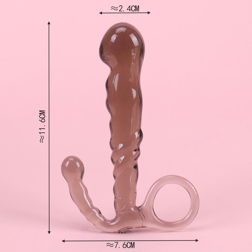 Sexy čiré křišťálové anální kolíky sexuální hračky pro muže a ženy anální kolíky stimulují masáž prostaty sex s masérem