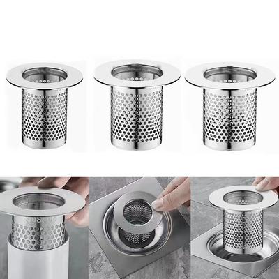 1PCS Kitchen Sink Filter Stainless Steel Mesh Sink Strainer Filter Bathroom Sink Strainer Drain Hole Filter Drainage Pipe Drain