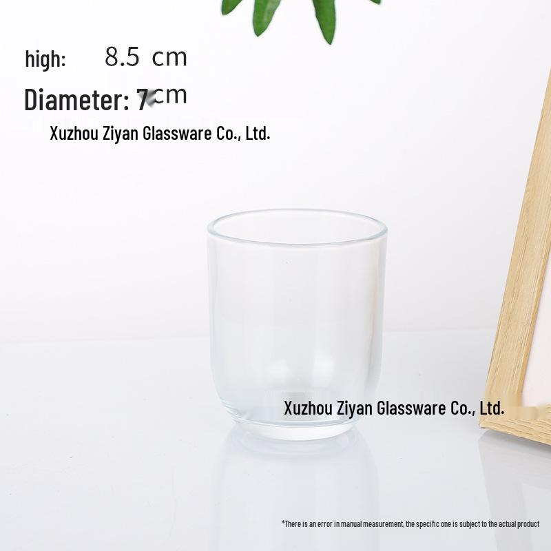 U-shaped Aromatherapy Wax Candle Holder - Transparent Glass Ornament