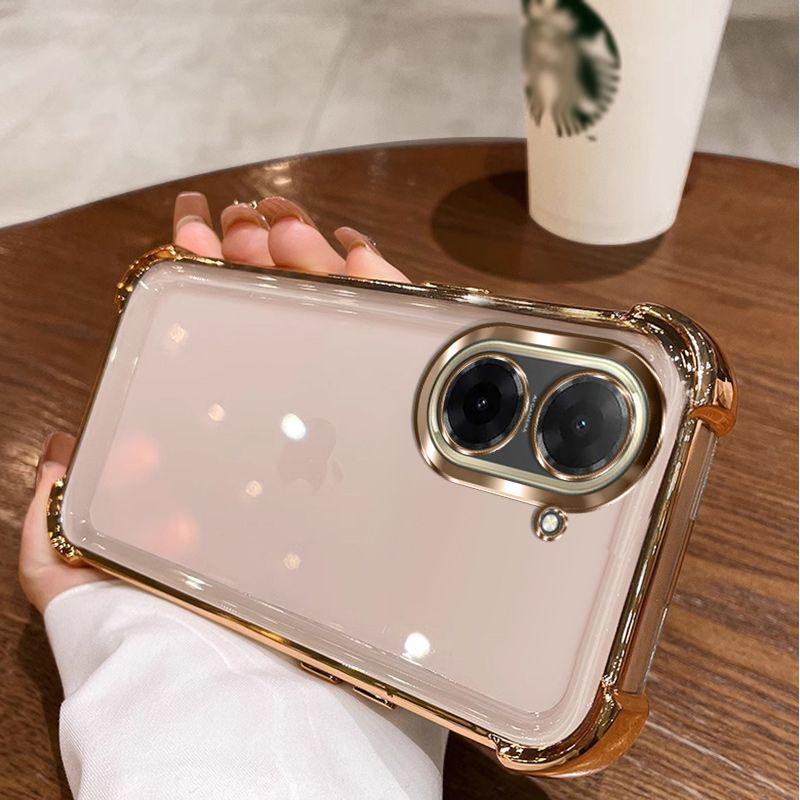 

Прозрачный Противоударный Силиконовый Чехол с Покрытием для Xiaomi Redmi A5 A3 A1 Turbo 4 3 Pro Мягкая Задняя Крышка Redmi A5 золотой