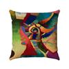 Creative Colorful Oil Painting Landscape Digital printing short plush pillow covers for car sofa office cushion cover home goods
