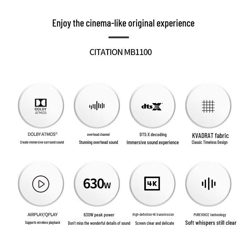Harman Kardon Citation MB1100 Dolby Atmos Wireless Home Theater Speaker CN Plug (adapter Included)