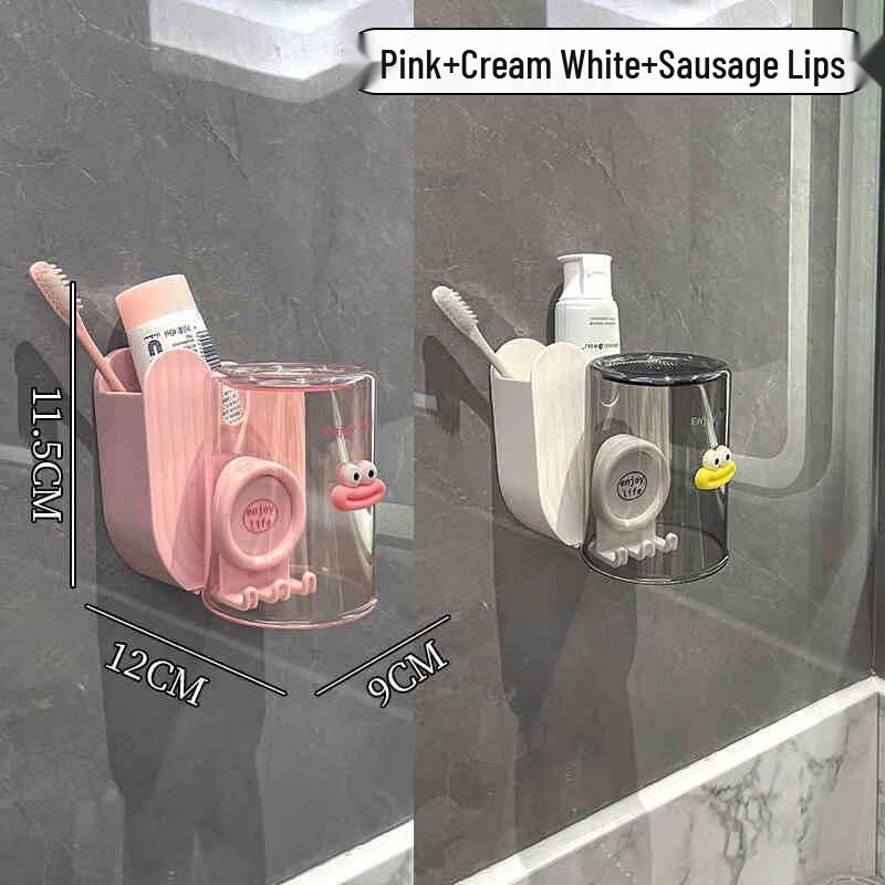 

Aige Wall-Mounted Toothbrush Holder with Wash Cups
