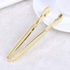 4Pcs Gold Plated Mini Serving Sugar Cube Tongs Stainless Steel Ice Tongs Ideal for Party Tea Coffee Bar Home Supplies